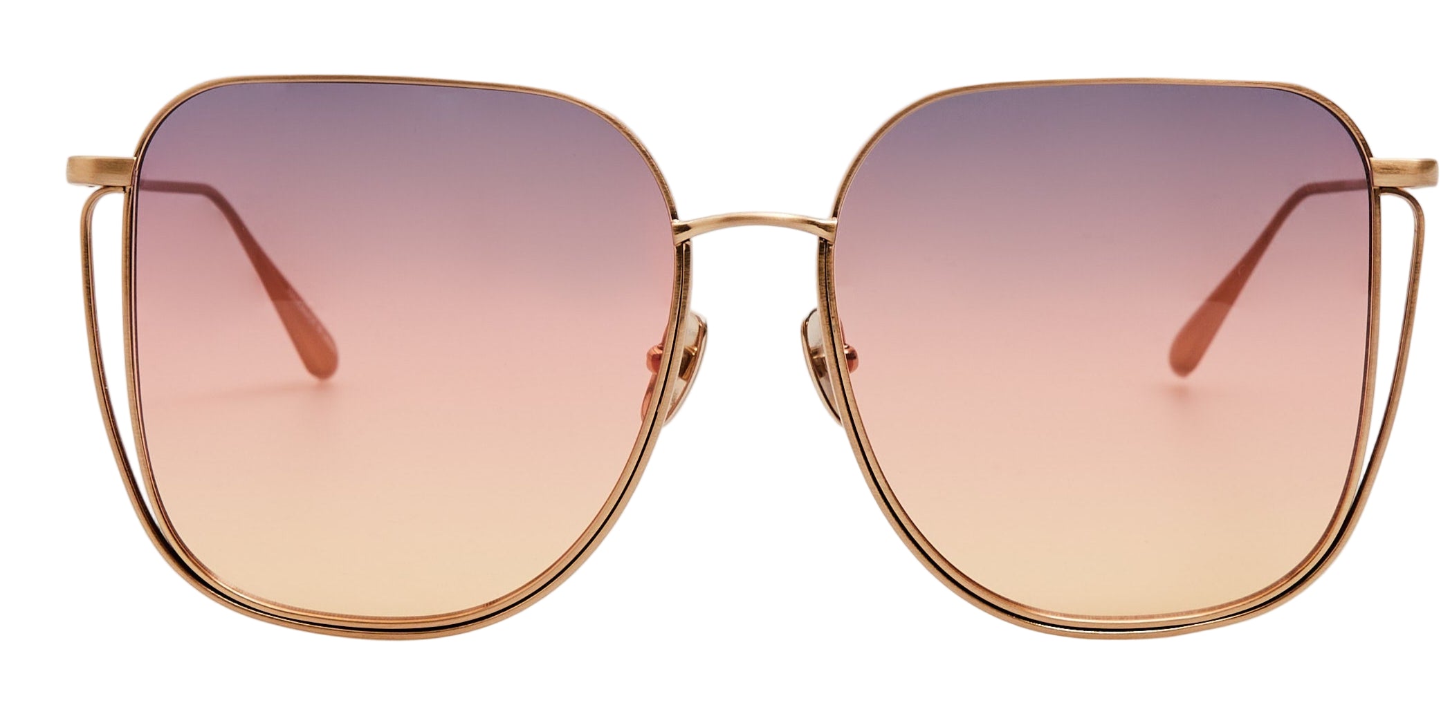 Color_LFL1347C5SUN - Camry Oversized Sunglasses in Matt Champagne Gold
