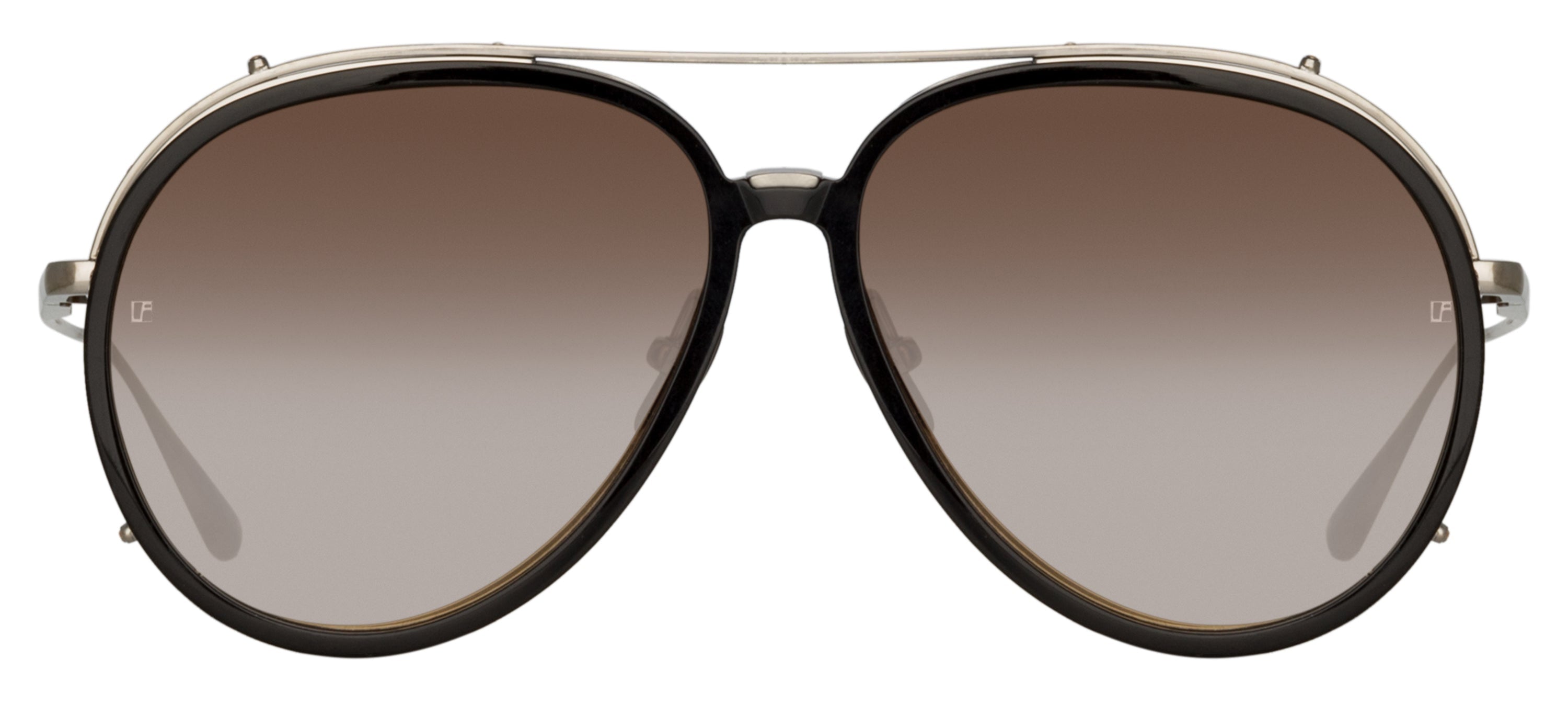 Color_LFL1358C3SUN - Maverick Aviator Sunglasses in White Gold