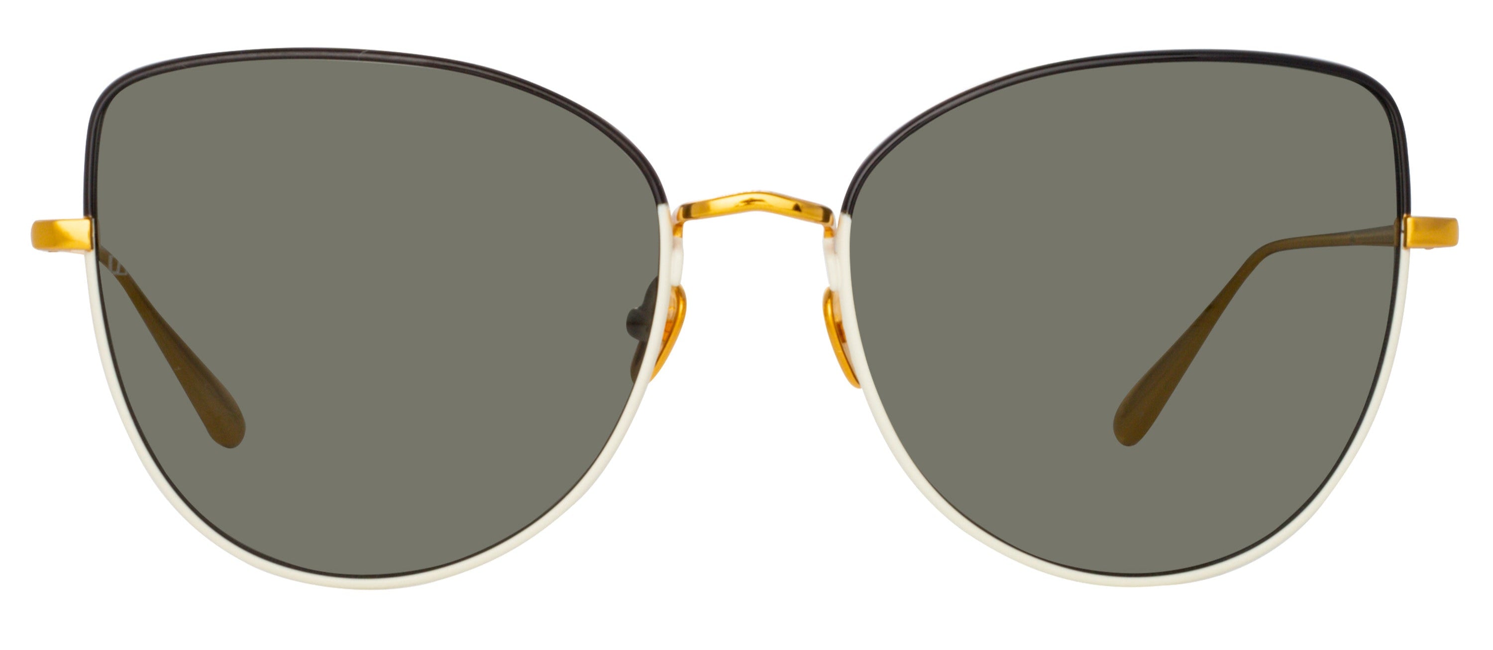 Color_LFL1336C7SUN - Eloise Cat Eye Sunglasses in Black and Yellow Gold
