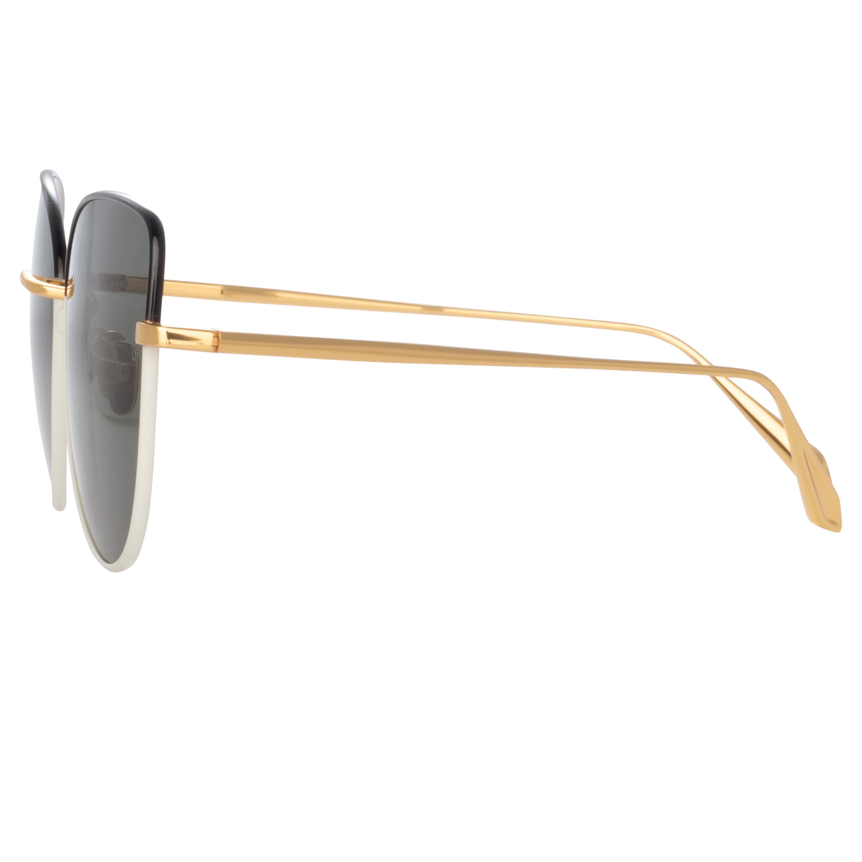 Color_LFL1336C7SUN - Eloise Cat Eye Sunglasses in Black and Yellow Gold