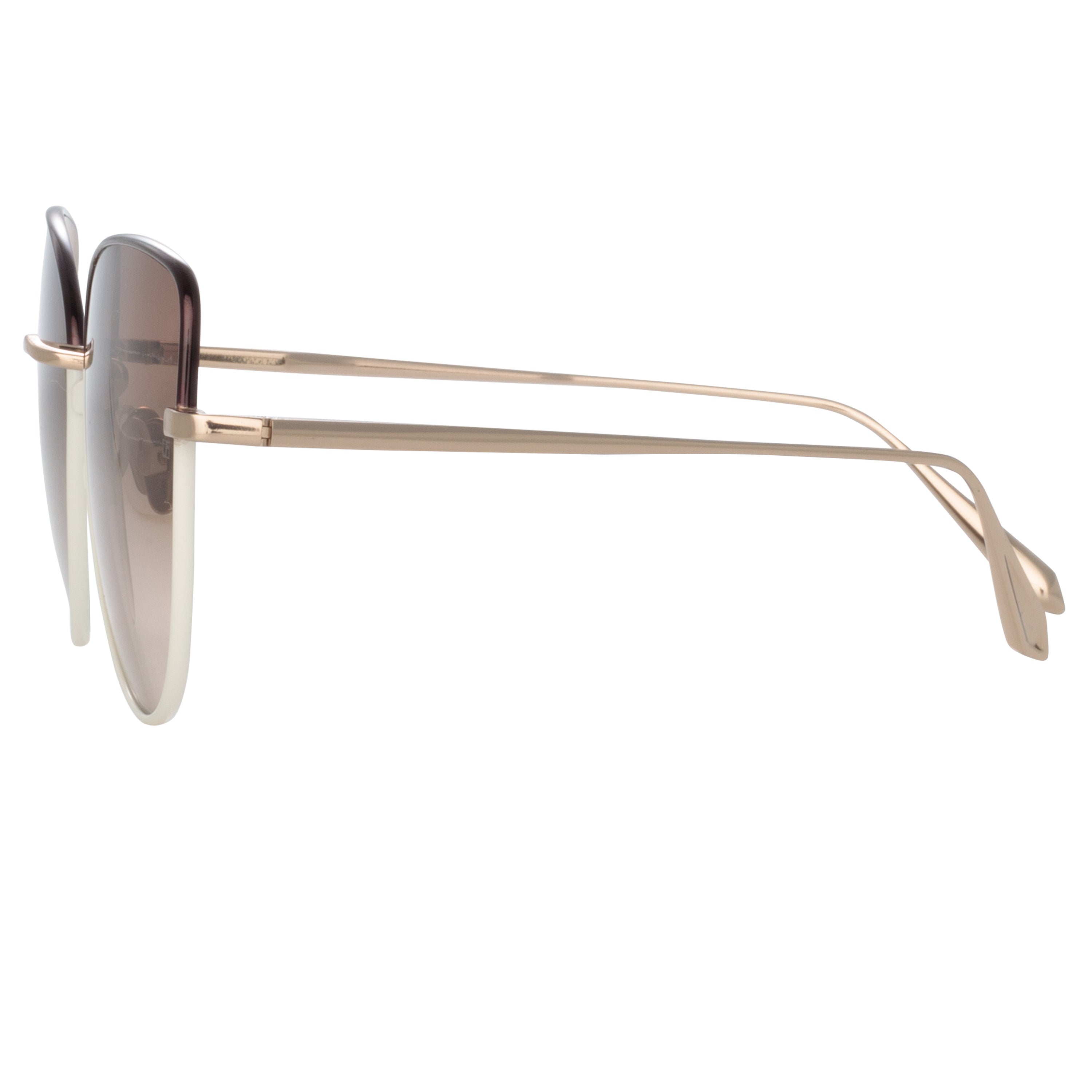 Color_LFL1336C8SUN - Eloise Cat Eye Sunglasses in Mocha Cream and Brown