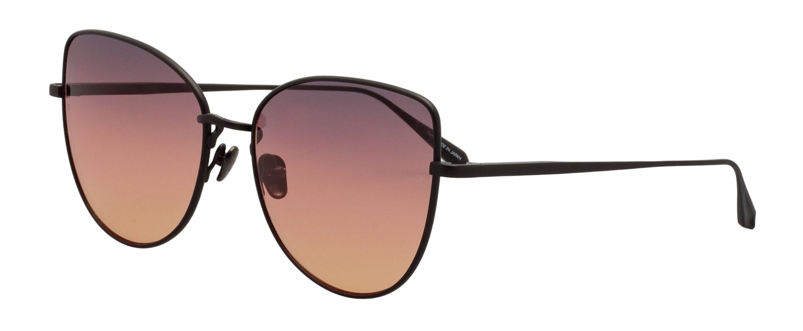 Color_LFL1336C10SUN - Eloise Cat Eye Sunglasses in Matt Nickel and Sunset