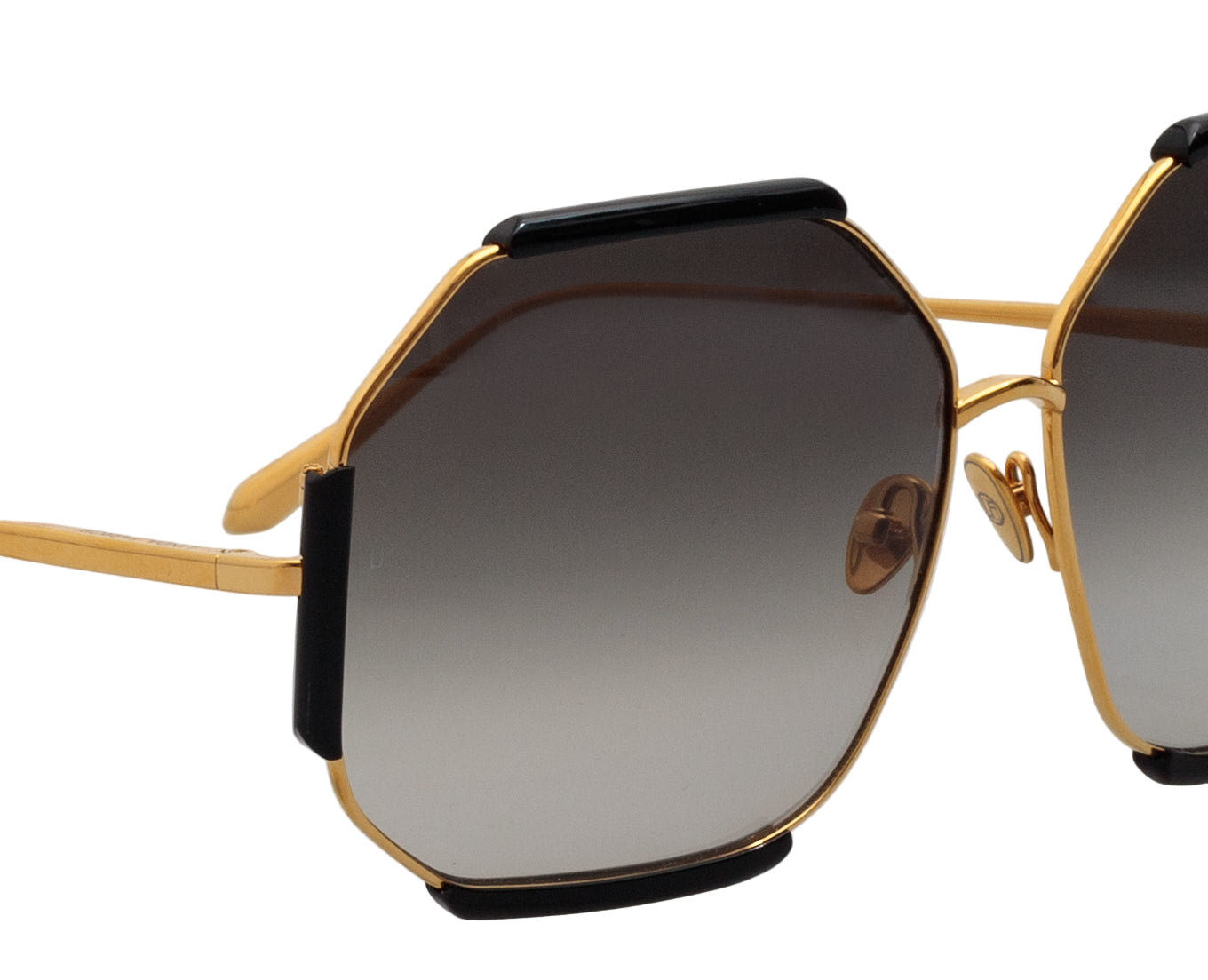 Color_LFL1308C1SUN - Margot Hexagon Sunglasses in Black