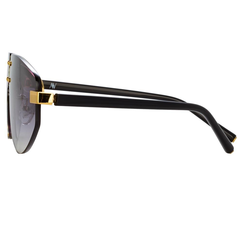 Color_MW253C4SUN - Matthew Williamson Hyacinth Aviator Sunglasses in Tortoiseshell