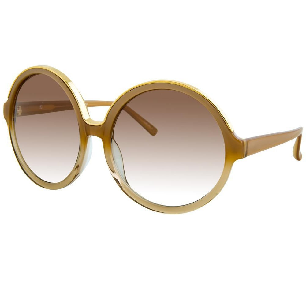 Color_N21S1C10SUN - N21 S1 C10 Round Sunglasses in Honey