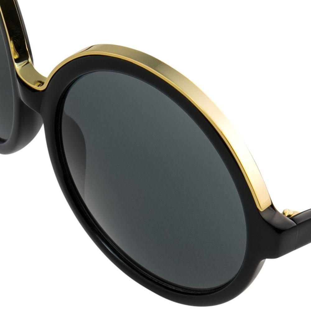 Color_N21S1C1SUN - N21 S1 C1 Round Sunglasses in Black