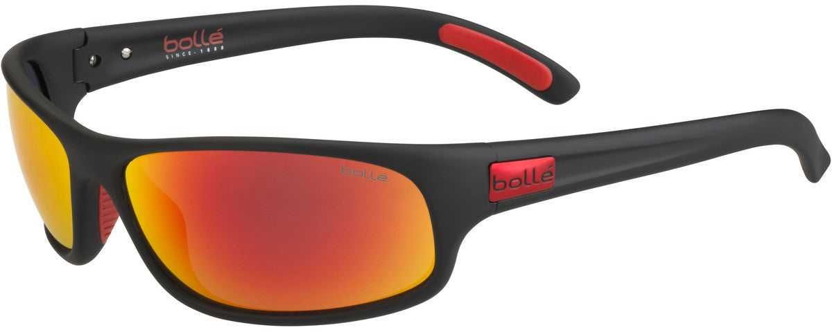 Color_12447 - Black Metal Red Matte - HD Polarized Brown Fire