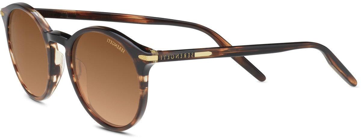 Color_8841 - Striped Brown Shiny - Mineral Polarized Drivers Gradient Cat 2 to 3