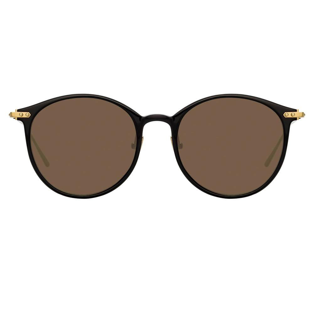 Color_LF02AC9SUN - Linda Farrow Linear Gray A C9 Oval Sunglasses