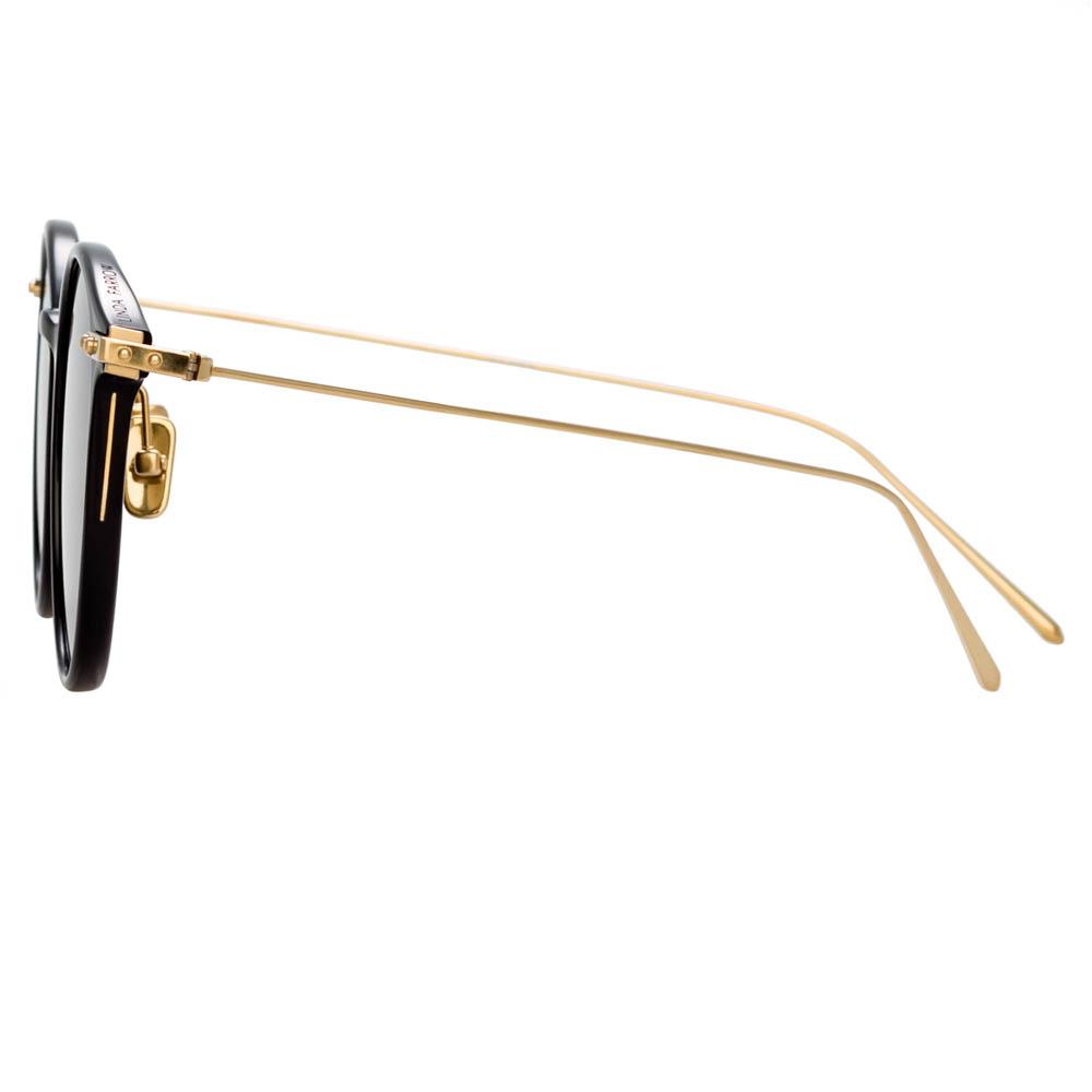 Color_LF02AC9SUN - Linda Farrow Linear Gray A C9 Oval Sunglasses