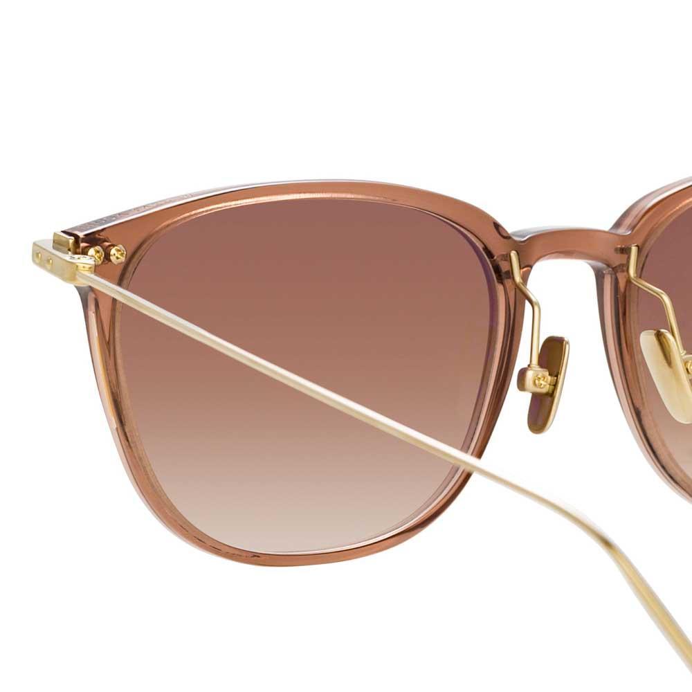 Color_LF07C12SUN - Linda Farrow Linear Wright C12 Rectangular Sunglasses