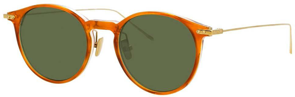 Color_LF08C8SUN - Linda Farrow Linear Chevron C8 Oval Sunglasses