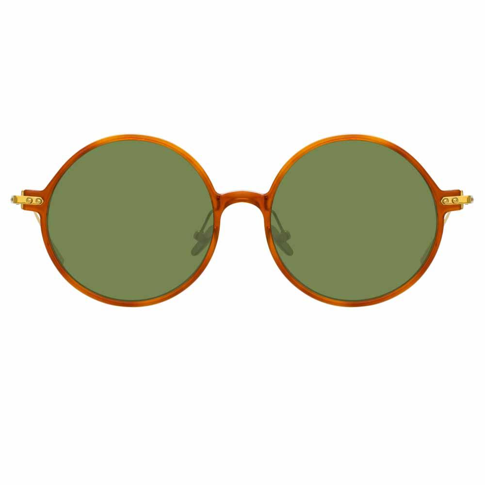 Color_LF09C12SUN - Linda Farrow Linear Savoye C11 Round Sunglasses