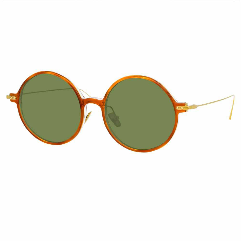 Color_LF09AC12SUN - Linda Farrow Linear Savoye A C12 Round Sunglasses