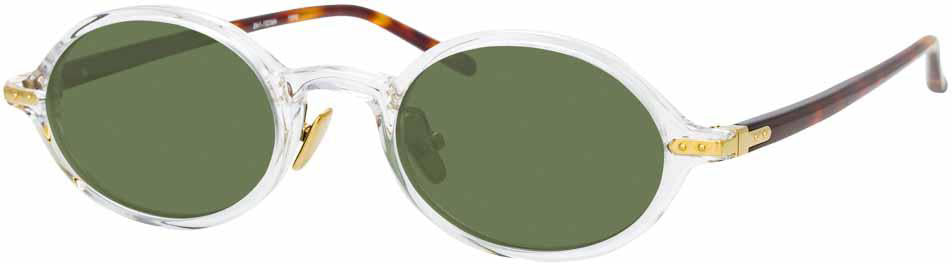 Color_LF11AC8SUN - Linda Farrow Linear Eaves A C8 Oval Sunglasses