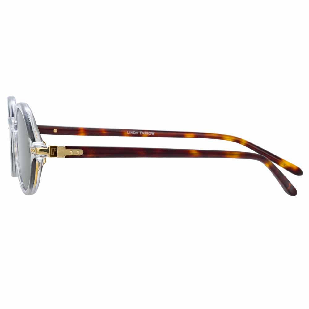 Color_LF11AC8SUN - Linda Farrow Linear Eaves A C8 Oval Sunglasses