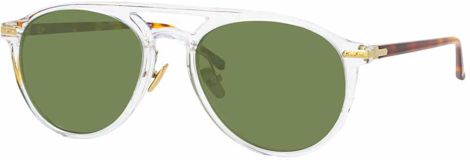 Color_LF23C9SUN - Linda Farrow Linear Ando C9 Aviator Sunglasses