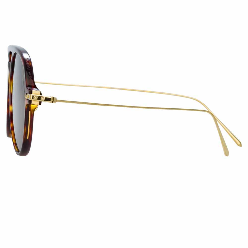 Color_LF24C4SUN - Linda Farrow Linear Gilles C4 Aviator Sunglasses