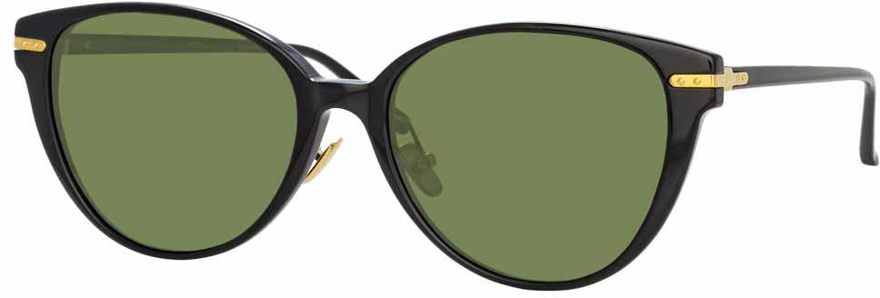 Color_LF26C7SUN - Linda Farrow Linear Arch C7 Cat Eye Sunglasses