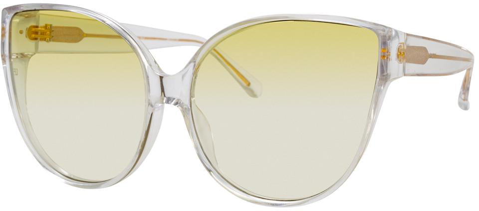 Color_LFL656C10SUN - Linda Farrow 656 C10 Cat Eye Sunglasses