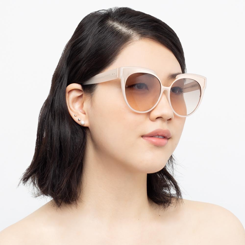 Color_LFL790C6SUN - Linda Farrow Sami C6 Oversized Sunglasses