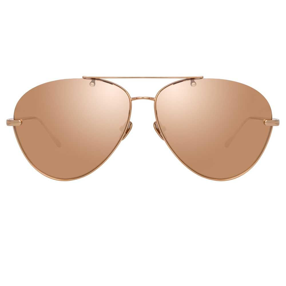 Color_LFL859C3SUN - Linda Farrow Pine C3 Aviator Sunglasses