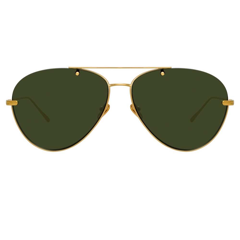 Color_LFL859C4SUN - Linda Farrow Pine C4 Aviator Sunglasses