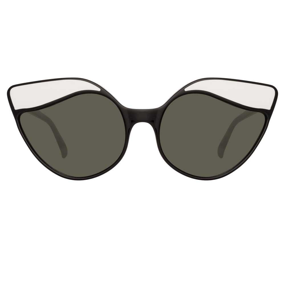 Color_LFL871C1SUN - Linda Farrow Ash C1 Cat Eye Sunglasses