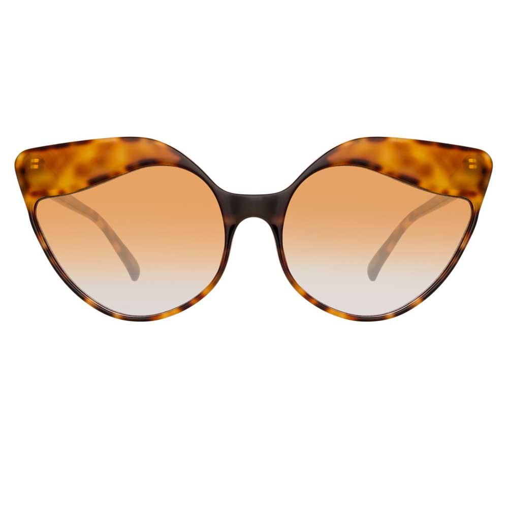 Color_LFL871C4SUN - Linda Farrow Ash C4 Cat Eye Sunglasses