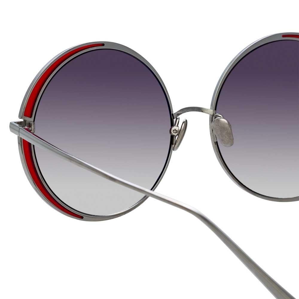 Color_LFL933C6SUN - Linda Farrow Hart C6 Round Sunglasses