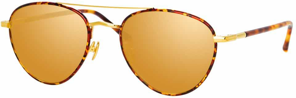 Color_LFL954C3SUN - Linda Farrow Brodie C3 Aviator Sunglasses