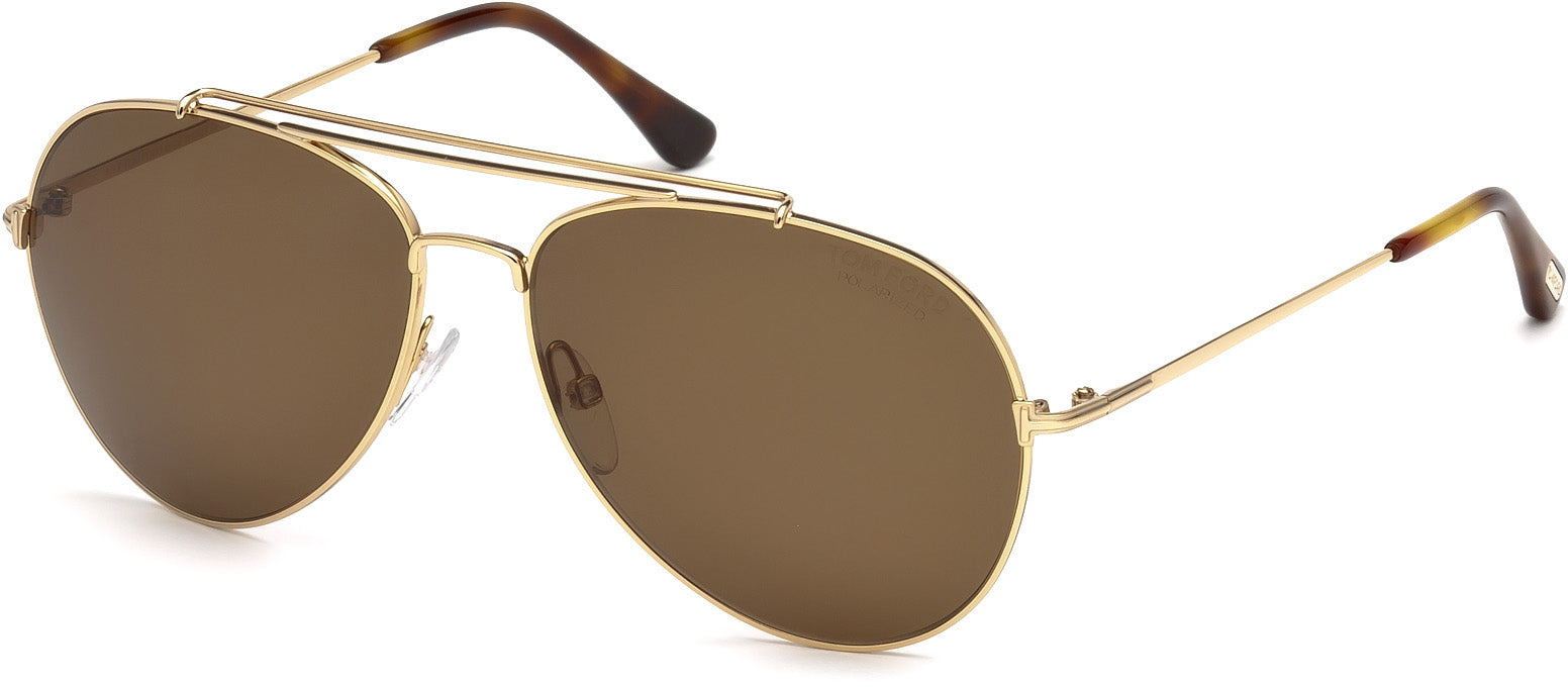 Color_28H - Shiny Rose Gold / Brown Polarized