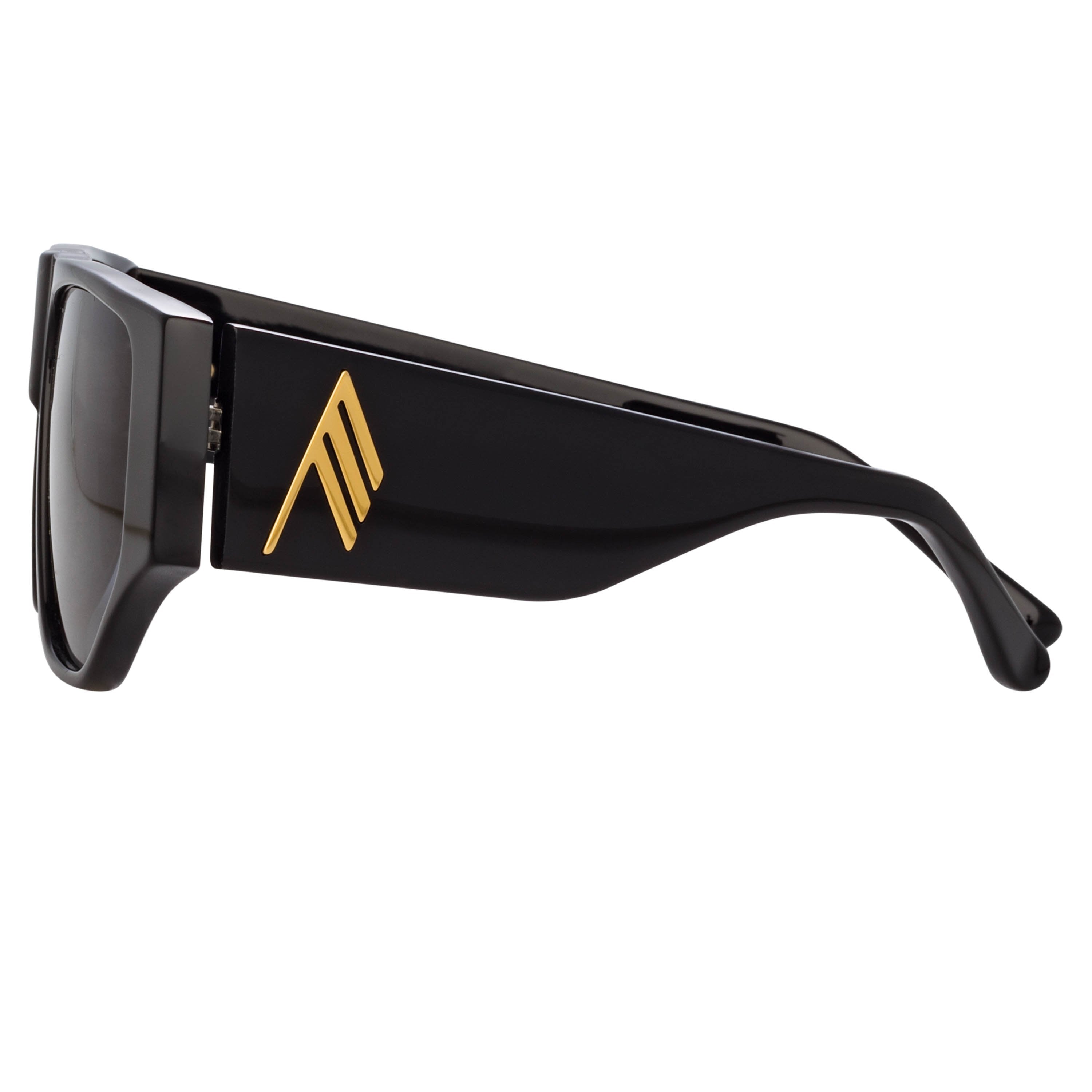 Color_ATTICO11C1SUN - The Attico Ivan Angular Sunglasses in Black