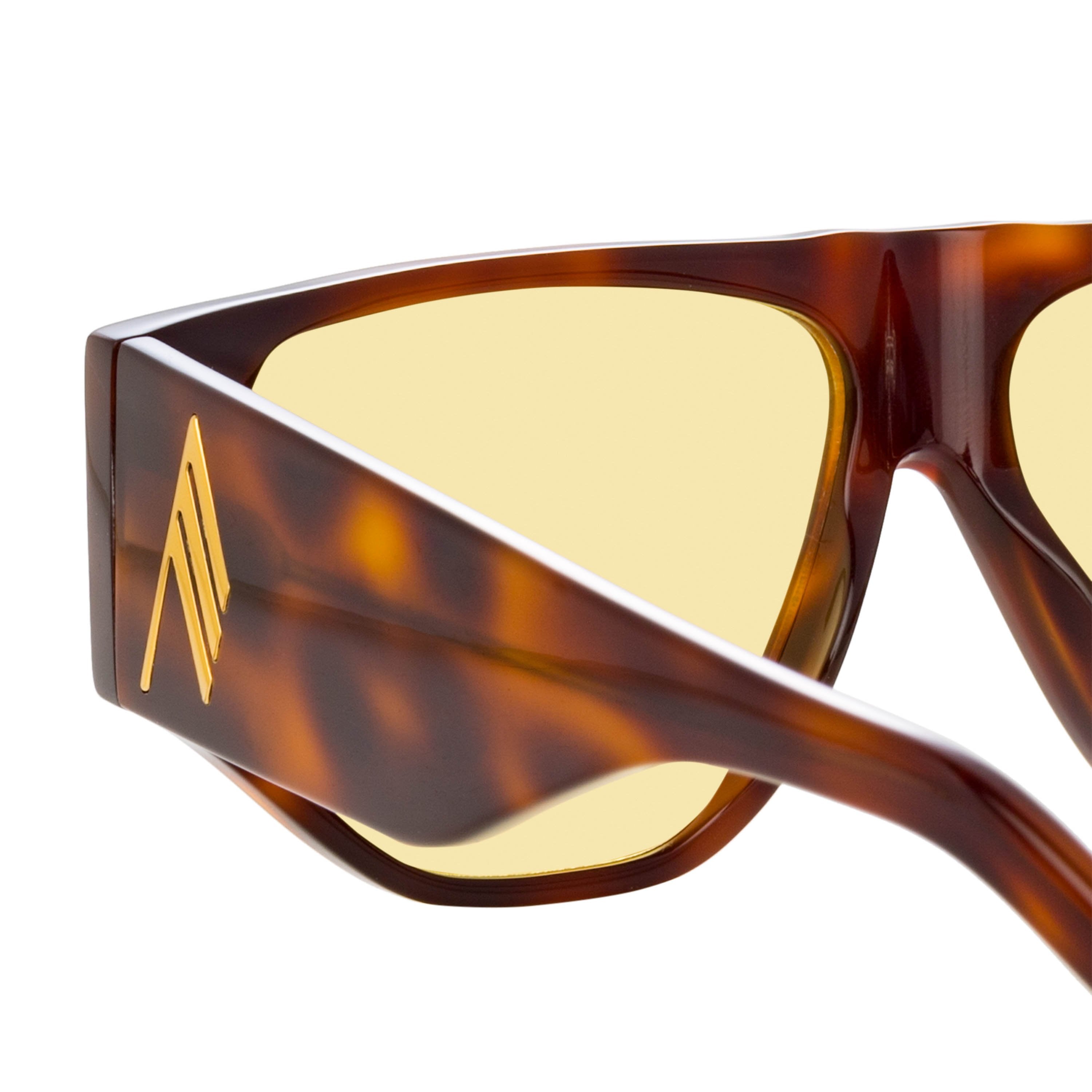 Color_ATTICO11C2SUN - The Attico Ivan Angular Sunglasses in Tortoiseshell