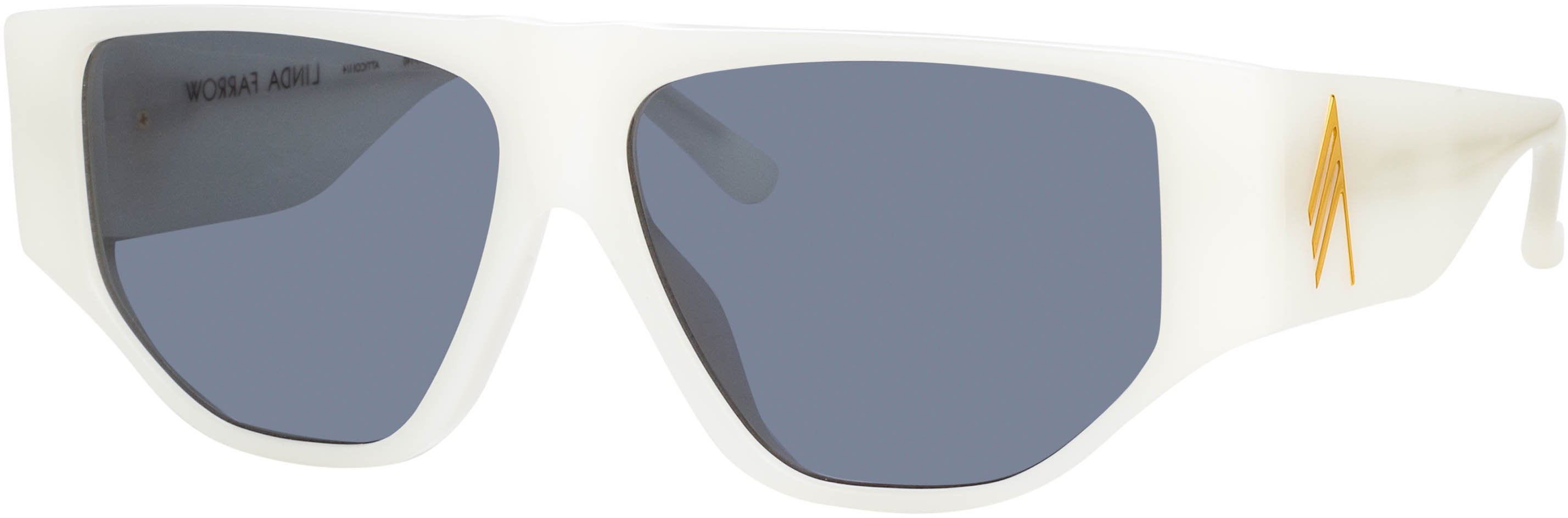 Color_ATTICO11C4SUN - The Attico Ivan Angular Sunglasses in White