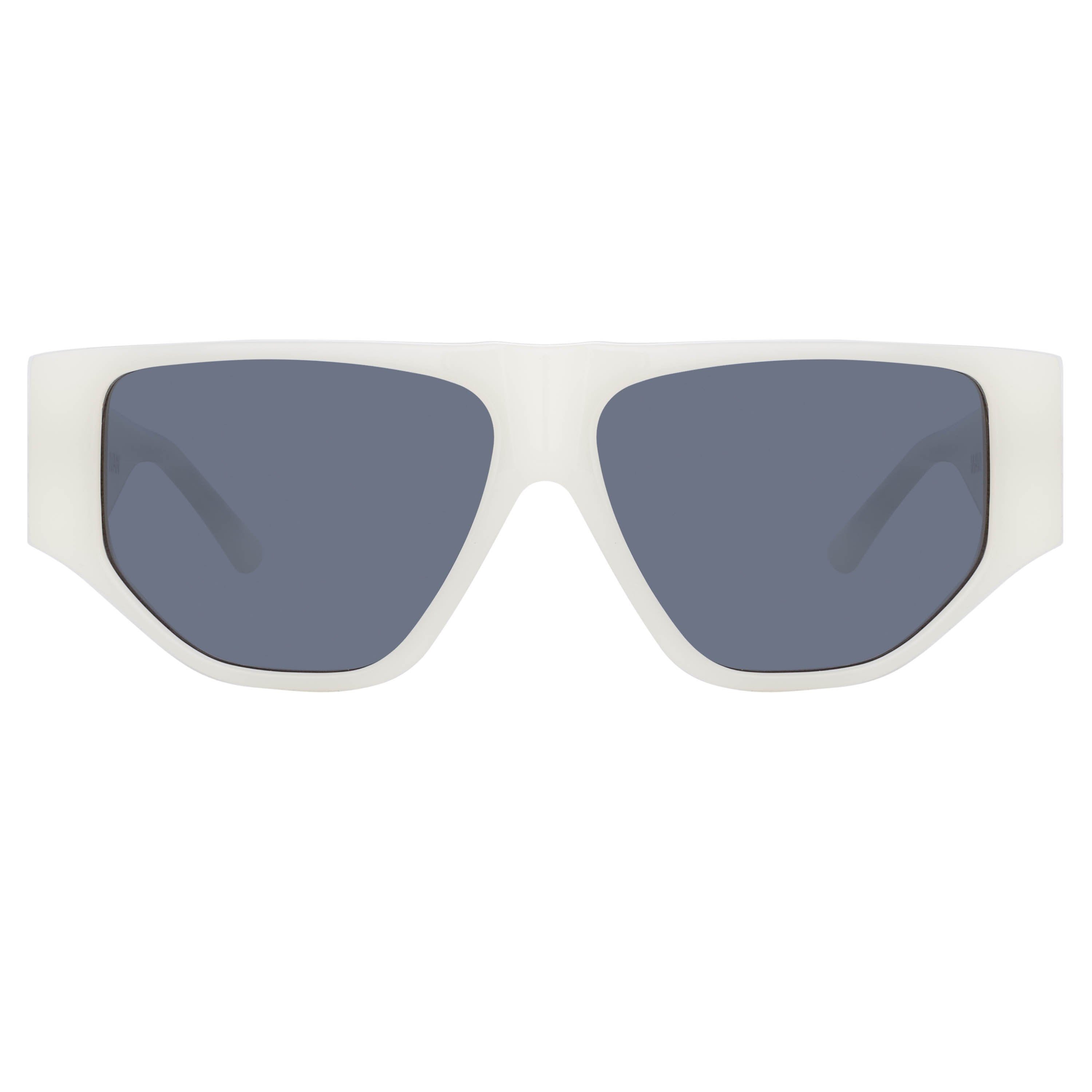 Color_ATTICO11C4SUN - The Attico Ivan Angular Sunglasses in White