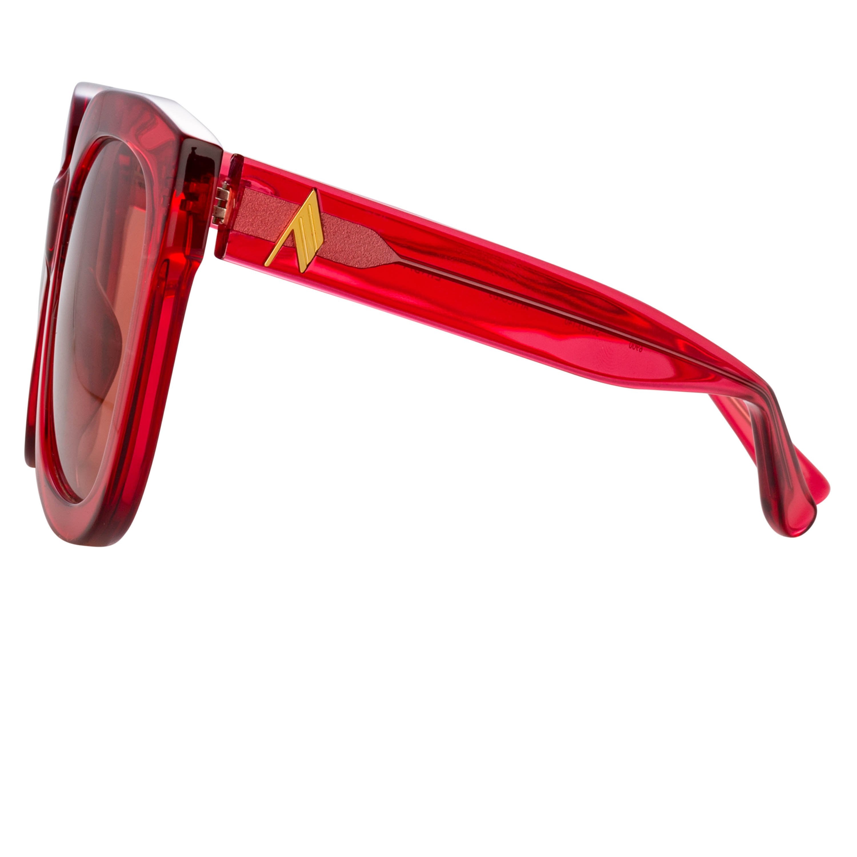 Color_ATTICO12C3SUN - The Attico Zoe Oversized Sunglasses in Red