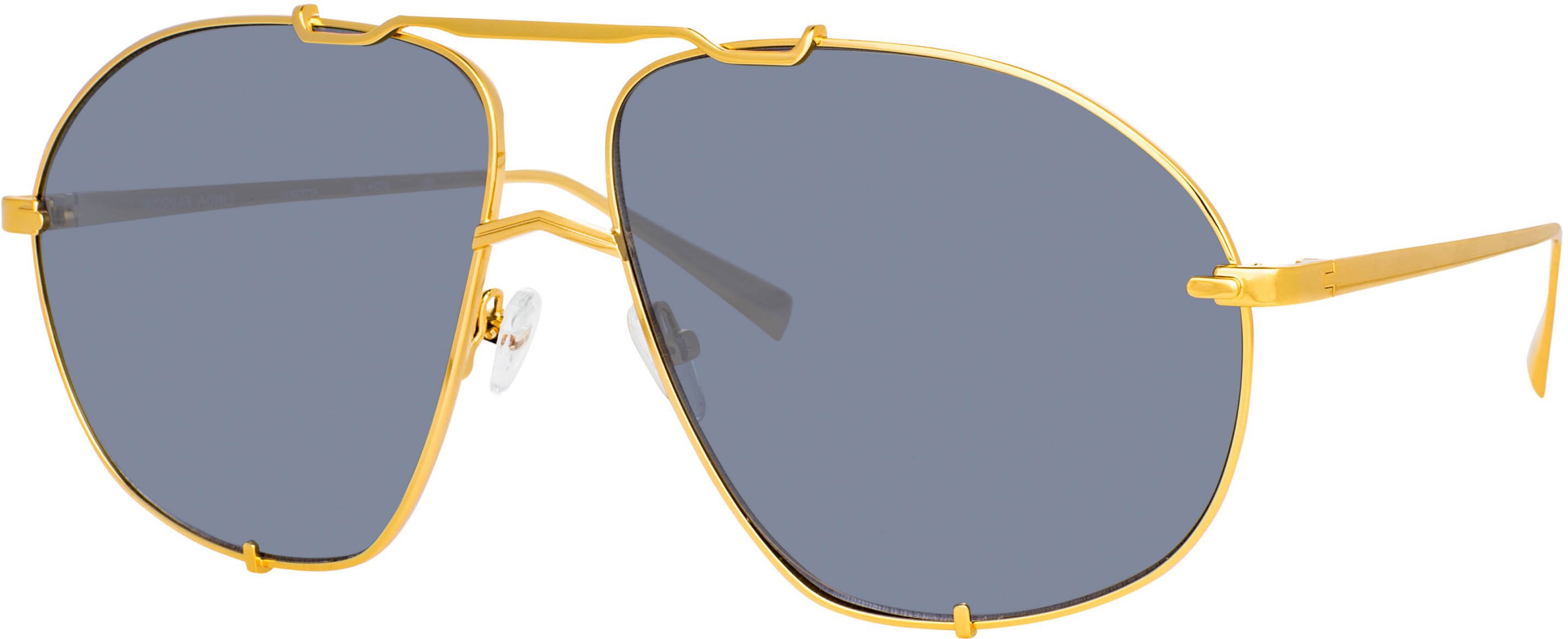 Color_ATTICO13C1SUN - The Attico Mina Oversized Sunglasses in Yellow Gold
