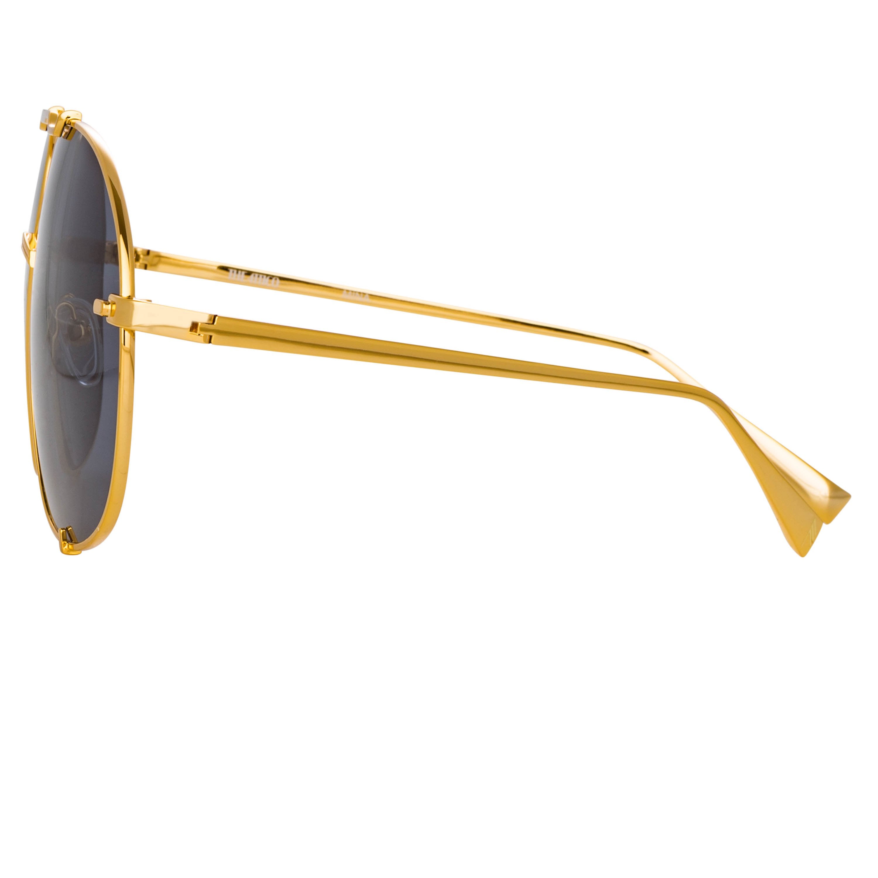 Color_ATTICO13C1SUN - The Attico Mina Oversized Sunglasses in Yellow Gold