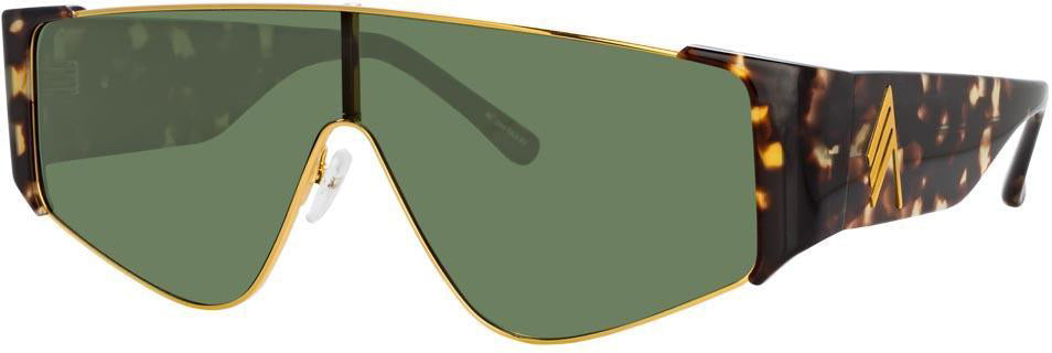 Color_ATTICO2C2SUN - The Attico Carlijn Shield Sunglasses in Tortoiseshell