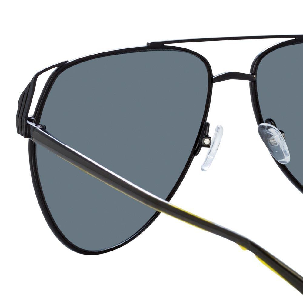 Color_ATTICO4C1SUN - The Attico Telma Aviator Sunglasses in Black