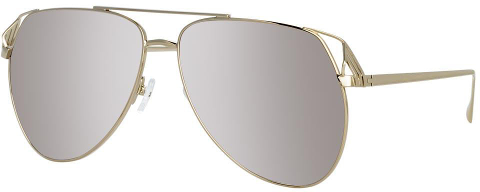 Color_ATTICO4C3SUN - The Attico Telma Aviator Sunglasses in Silver