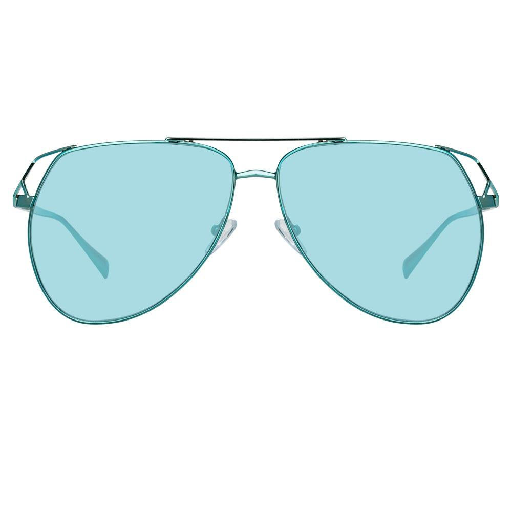 Color_ATTICO4C4SUN - The Attico Telma Aviator Sunglasses in Mint