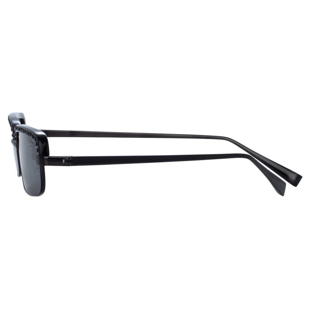 Color_ATTICO5C1SUN - The Attico Dana Rectangular Sunglasses in Black