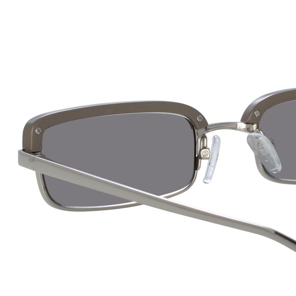 Color_ATTICO5C3SUN - The Attico Dana Rectangular Sunglasses in Silver