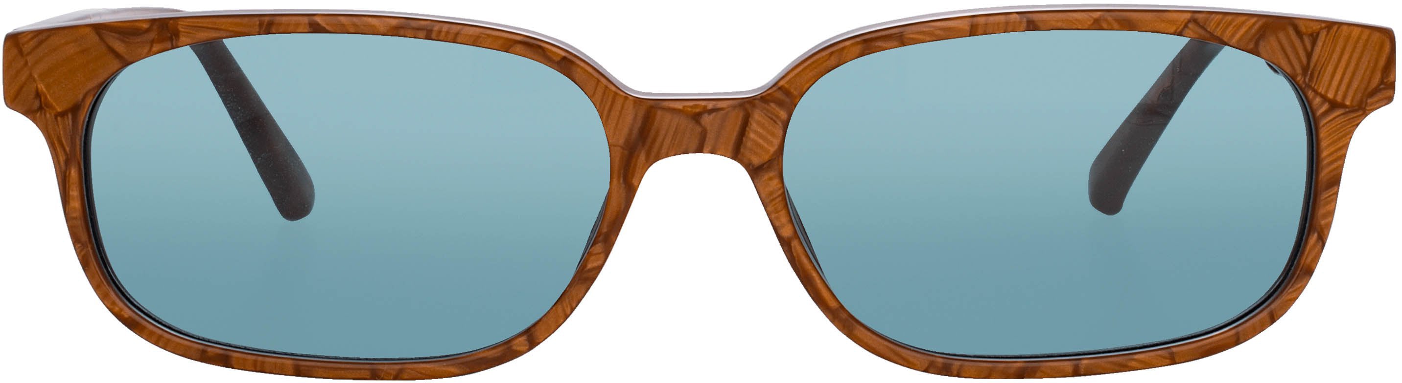 Color_ATTICO9C3SUN - The Attico Gigi Rectangular Sunglasses in Brown and Turquoise