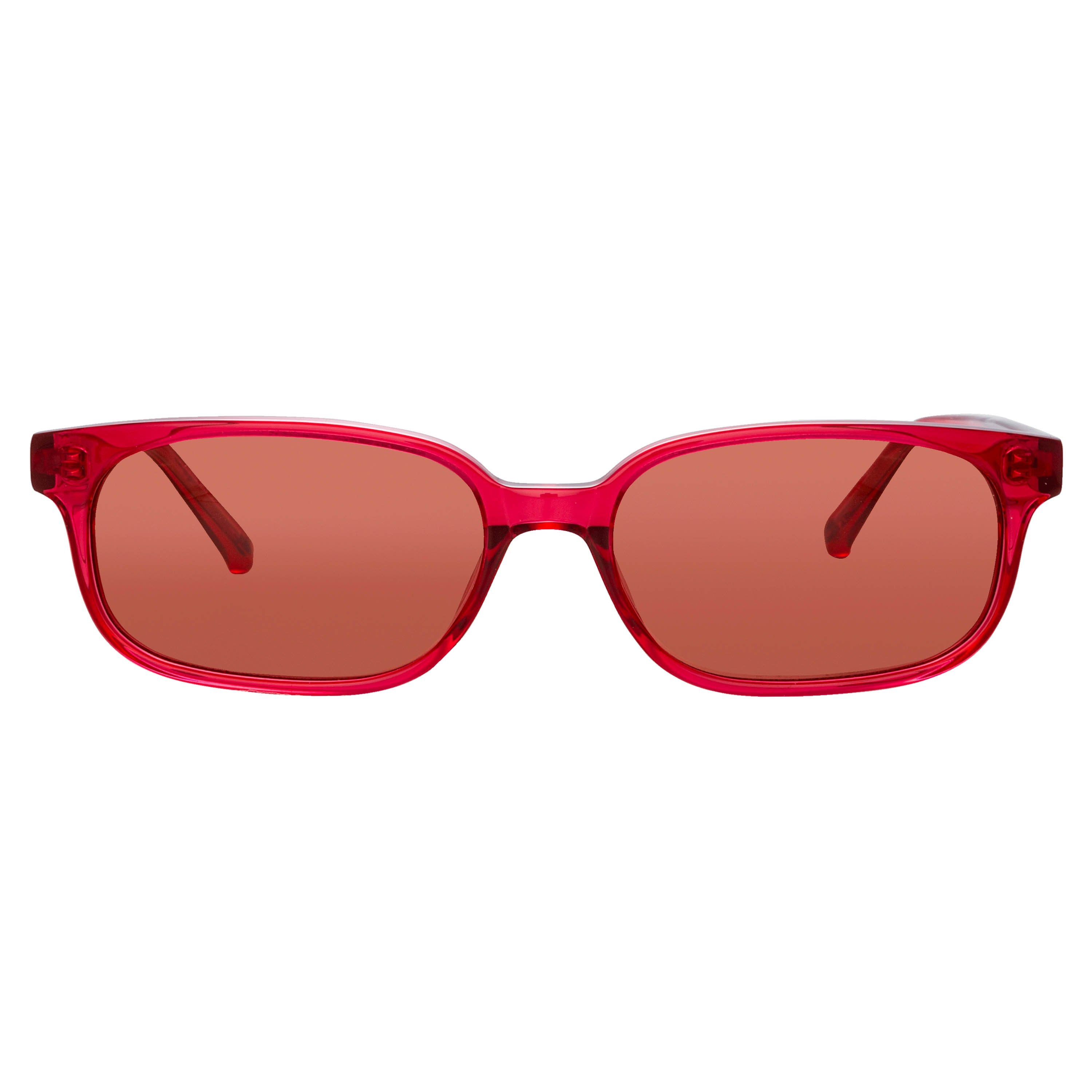 Color_ATTICO9C4SUN - The Attico Gigi Rectangular Sunglasses in Red