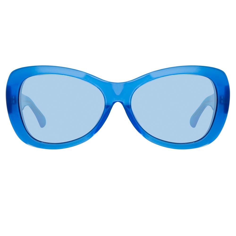 Color_DVN195C7SUN - Dries Van Noten 195 Round Sunglasses in Blue