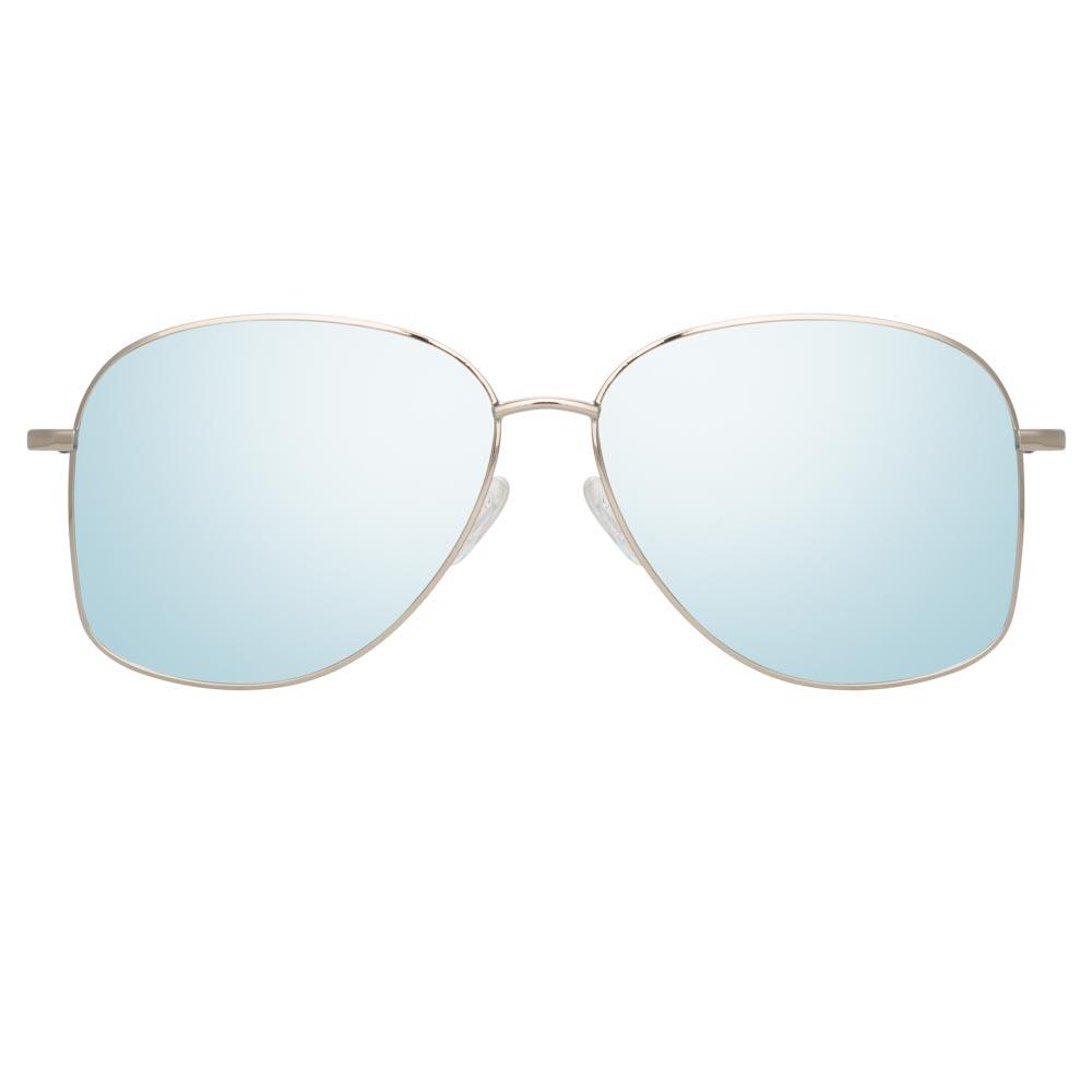 Color_DVN199C2SUN - Dries Van Noten 199 Aviator Sunglasses in Silver