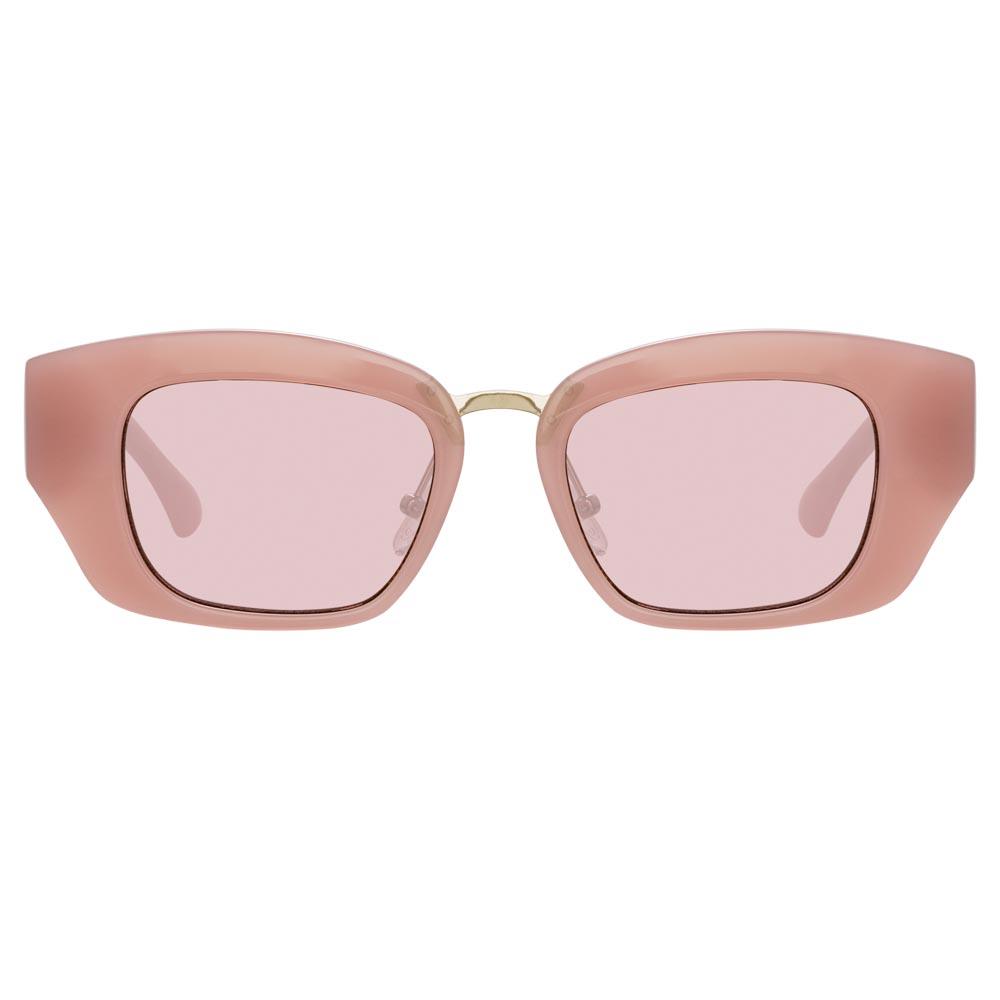 Color_DVN202C2SUN - Dries Van Noten 202 Round Sunglasses in Pink